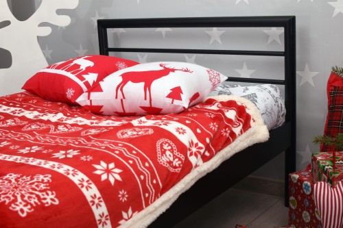 ANTUR Nowoczesne łóżko metalowe w młodzieżowej odsłonie