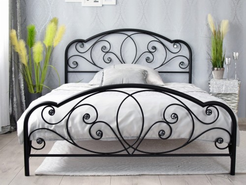 Glamour Black Shine Metalowe  łóżko w stylu glamour 2.jpg