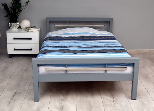 Proste, nowoczesne łóżko metalowe PROFIMUS