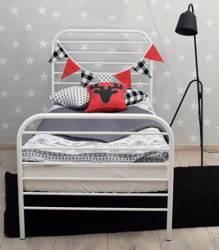 Łóżko metalowe SINGIELKA