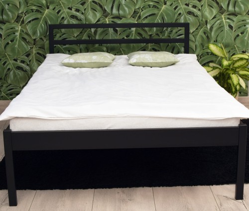 Nowoczesne minimalistyczne łóżko metalowe VELPRO