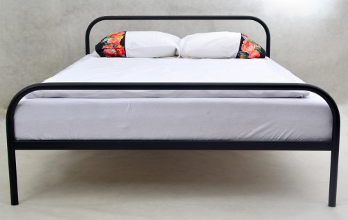 POPI Łóżko metalowe kolorze czarnym