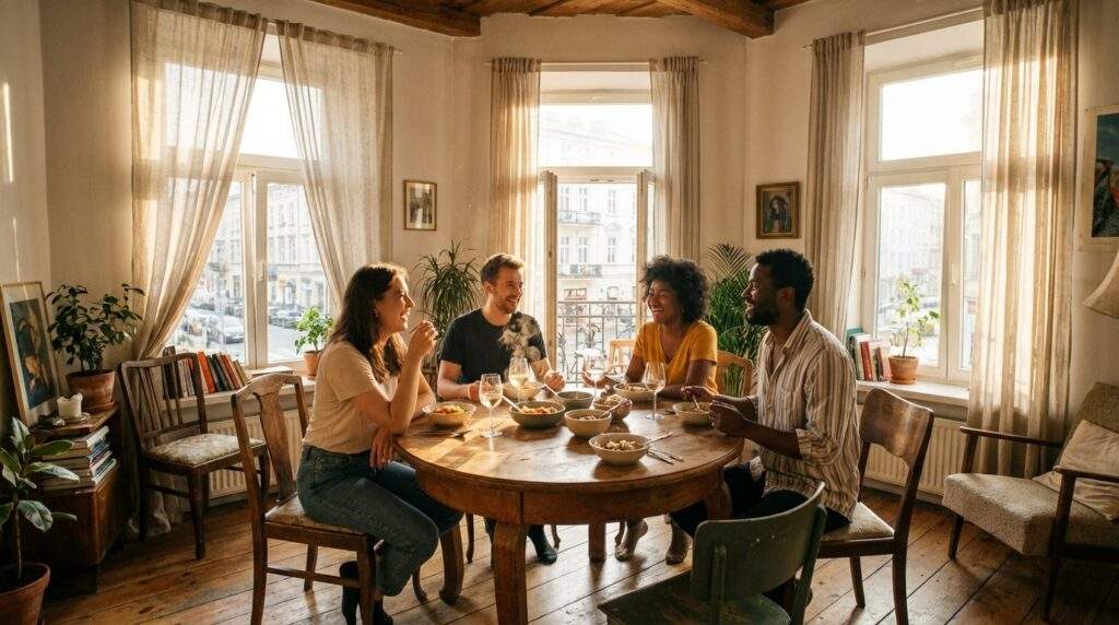 Okrągły stół w małym mieszkaniu – Kiedy koło wygrywa z prostokątem?