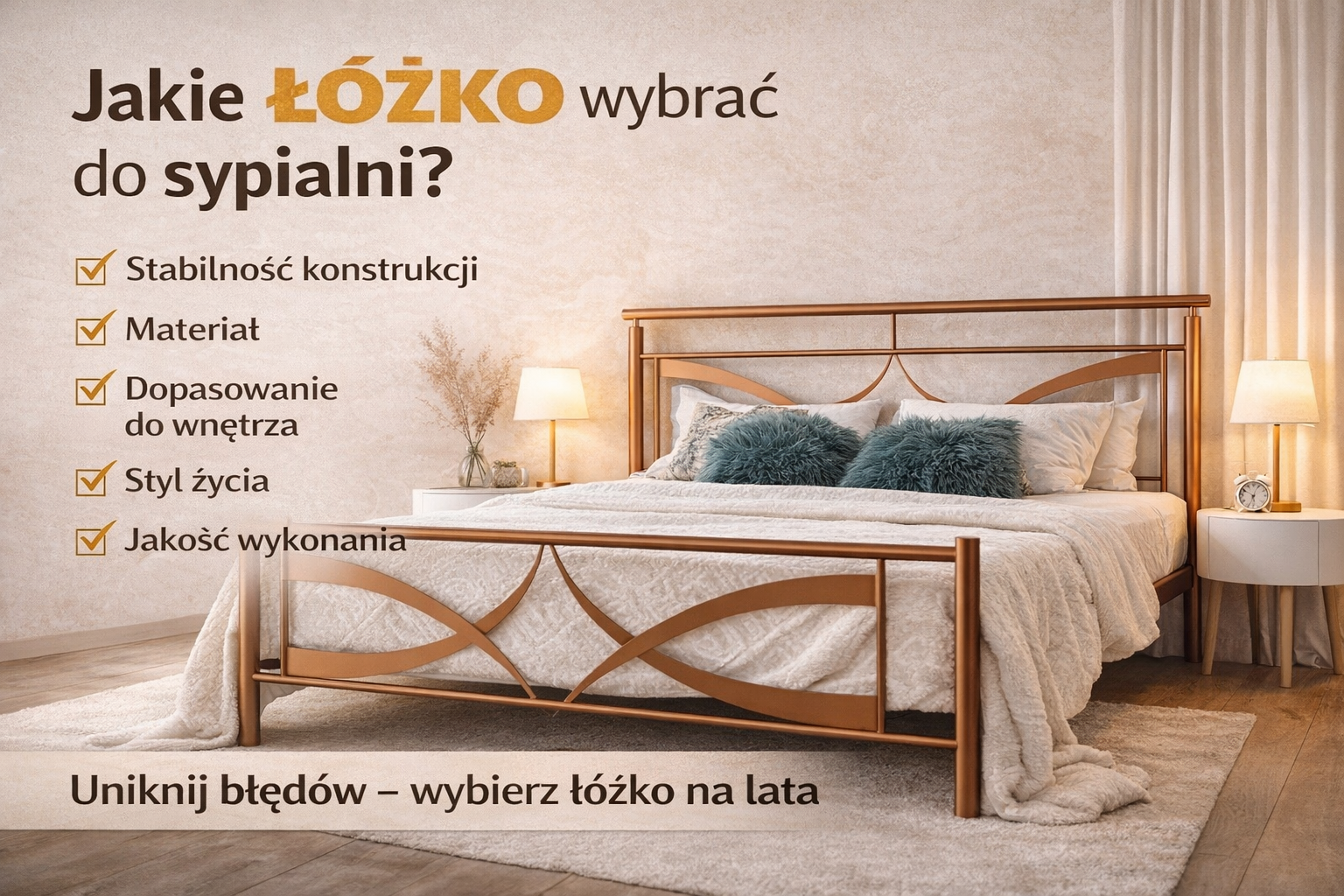 Jakie łóżko wybrać do sypialni? 5 rzeczy, które musisz sprawdzić przed zakupem