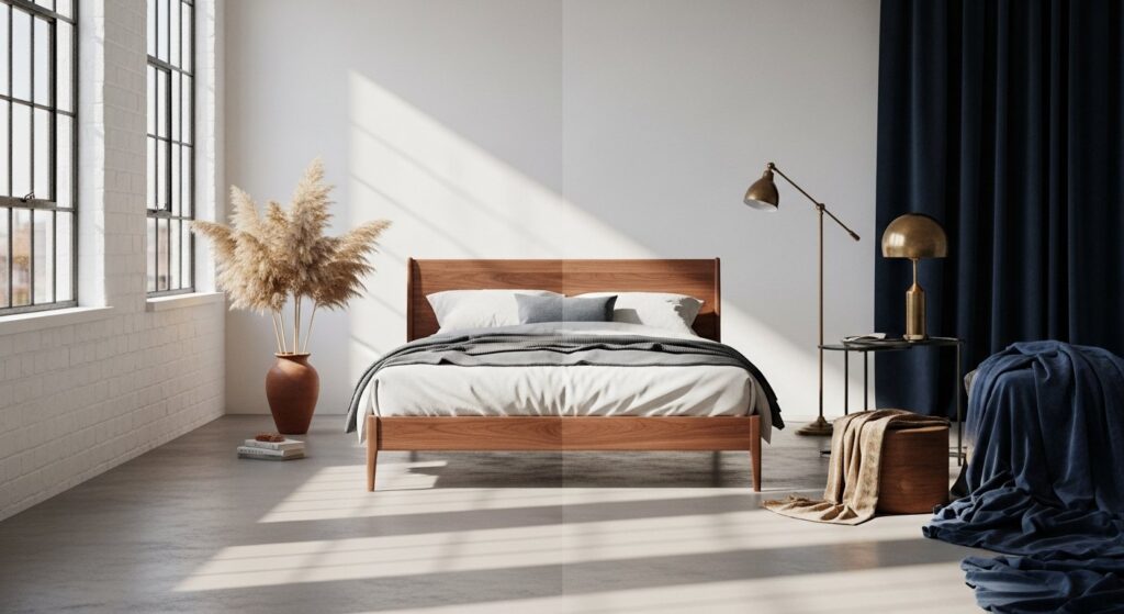 Meble, które nie wychodzą z mody. Jak jedno łóżko odnajduje się w 3 różnych stylach?