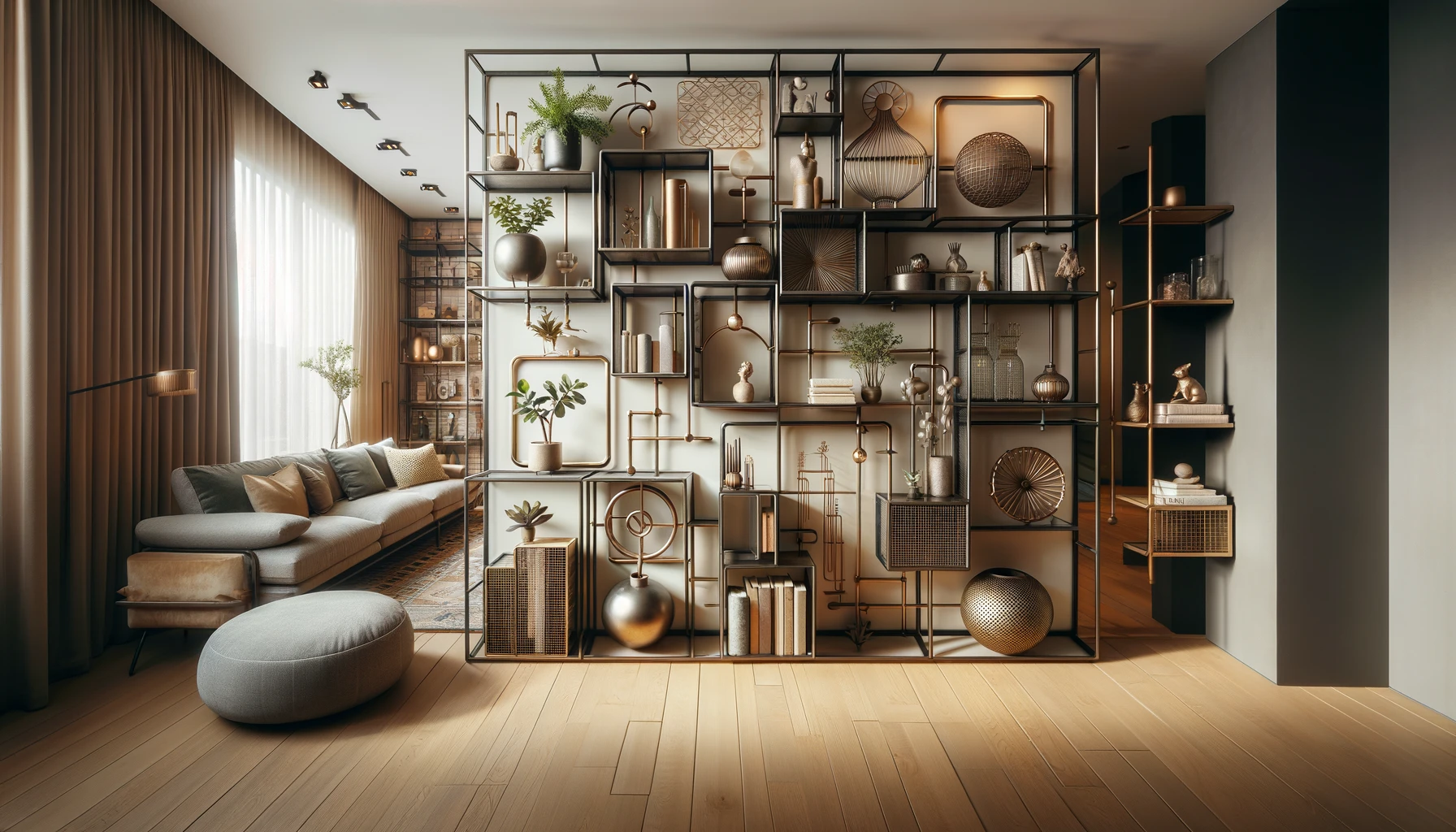 Kreatywne wykorzystanie metalowych regałów w dekoracji wnętrz