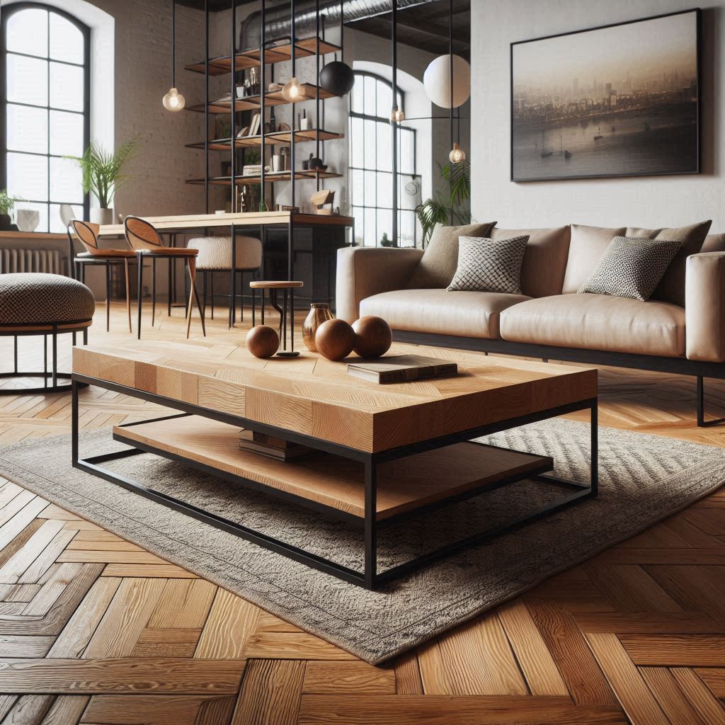 Meble metalowe z wykończeniem z drewna dębowego - poznaj nasze propozycje na 2024!